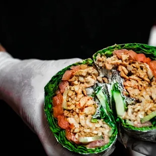 a wrap of food