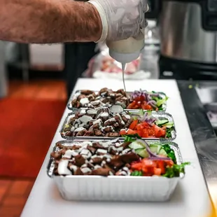a chef preparing food