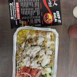 Chicken shawarma with no shawarma just mayonnaise