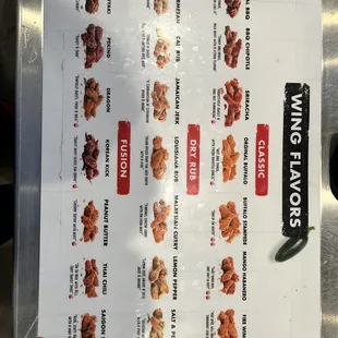 menu, sushi and sashimi