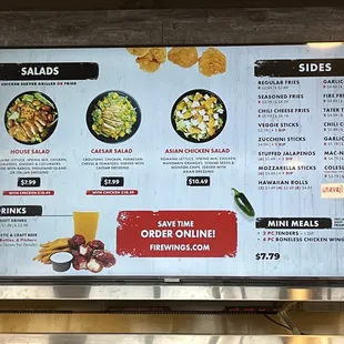 Salads, sides, and kids