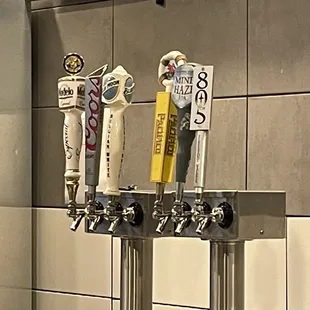 Beer selection. On top of different Truly&apos;s, White Claws and bottles Coronas.
