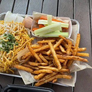Large garlic noodles  Large LRG - SEASON FRIES Celery &amp; Carrots