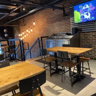 Upstairs dining area