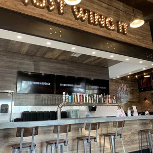 Great place to enjoy a beer, eat bone in wings and watch the game.