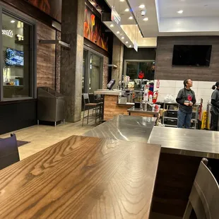 sushi and sashimi, interior