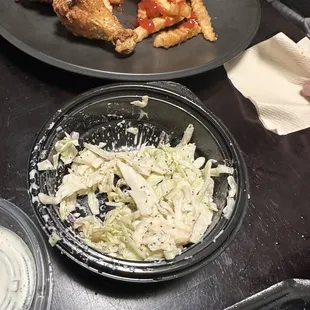 That's regular, bland coleslaw