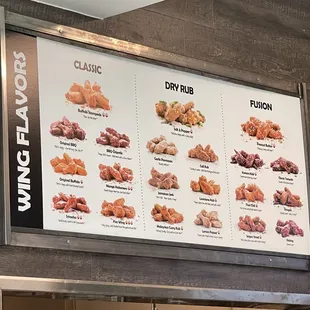 Menu at Fire Wings in the Pinole Gateway Shopping Center in Pinole.