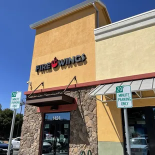 Exterior of Fire Wings in the Pinole Gateway Shopping Center in Pinole.