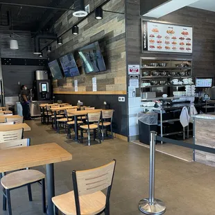 Interior of the Fire Wings in the Pinole Gateway Shopping Center in Pinole.