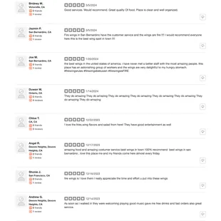 Thank you to our customers for their wonderful reviews, apologies for your amazing reviews not being taken in by yelp.  We Love you!