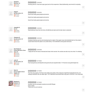 Thank you to our customers for their wonderful reviews, apologies for your amazing reviews not being taken in by yelp.  We Love you!