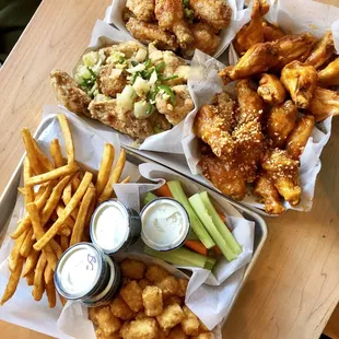 Salt and pepper, Saigon street, buffalo stampede, and peanut butter