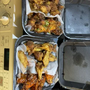 40 WINGS lemon pepper, Korean kick , Thai chili and Louisiana rub