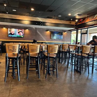  a group of people in a restaurant