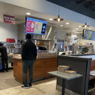 Two employees short handed still positive vibes and great hustle