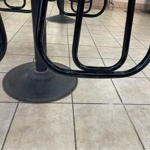 a row of tables in a restaurant