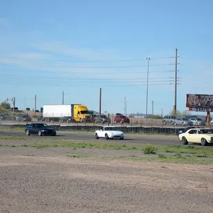 Street car group on the track with Pro Autosports
