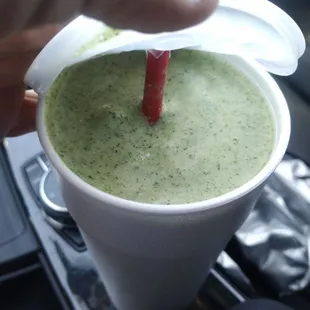 Tropical greens smoothie