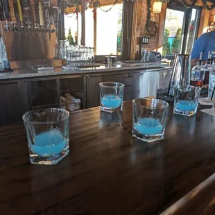 Drinking the blue koolaide to celebrate another Lions victory! RAWR!