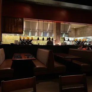 interior, sushi and sashimi