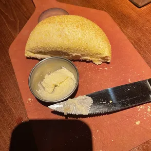 Complimentary bread and whipped butter