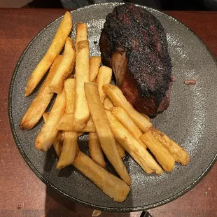 NY strip and fries