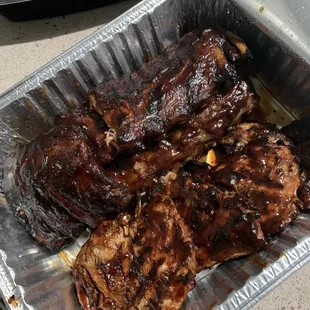 Chicken and rib combo $49 and worth every penny