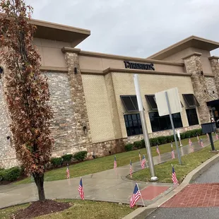 Decorated with flags for Veterans Day . . .