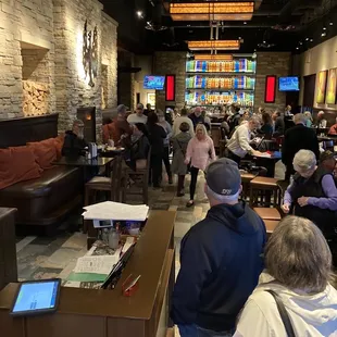 The place was packed . . .