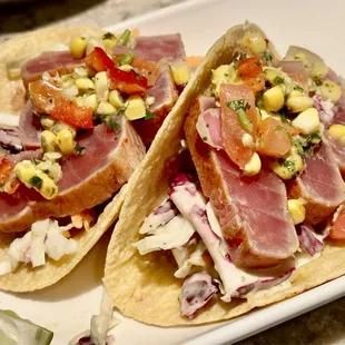 Happy Hour Tuna Street Tacos DELICIOUS - November 27, 2023
