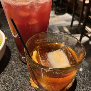 Blackberry Margarita and Chocolate Old Fashion