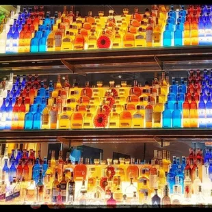 Great selection of spirits.