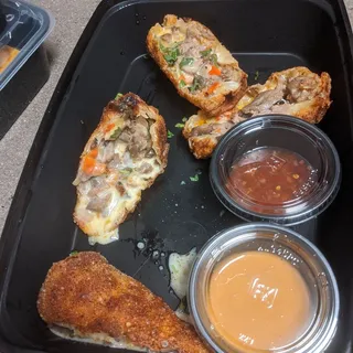 Philly Cheesesteak Egg Rolls