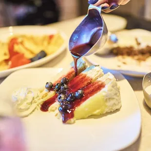 5 Layer Lemon Cake with Blueberries