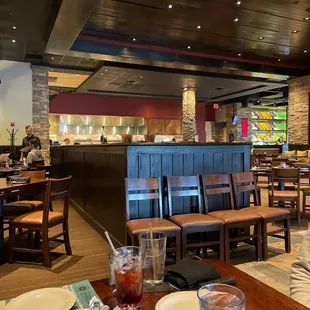 the interior of a restaurant