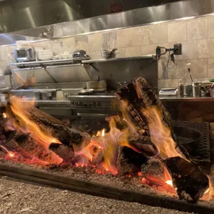 Real wood fired...