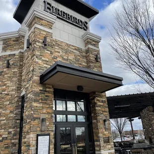 the front of the restaurant