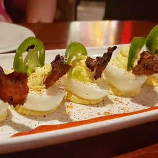 bacon jalapeño deviled eggs