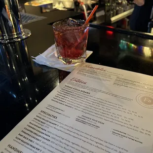 Menu / Cocktail