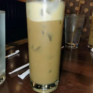 Skrewed Up Iced Coffee - Skrewball Peanut Butter Whiskey, cinnamon elixir, coffee and milk