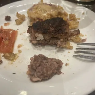 Durango burger very well done.