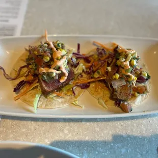 Seared Tuna tacos