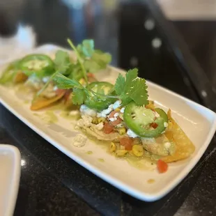 Happy Hour Chicken Tostadas