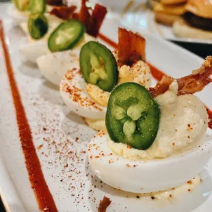 Jalapeno Deviled Eggs