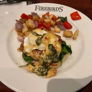 Grilled Salmon Benedict* - weekend brunch