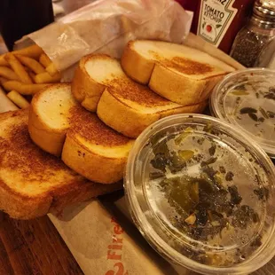 Texas Toast and Collard Greens