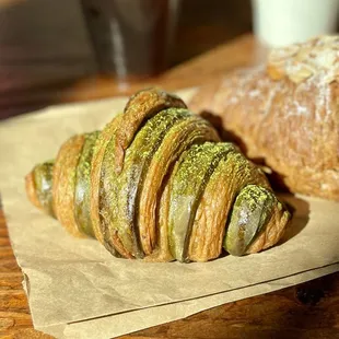 Matcha croissant