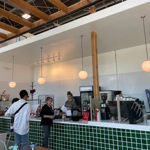 Inside ordering area