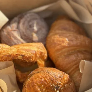 Box of pastries for our happy tummy
